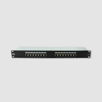 1U 19" 16 Port CAT5E Network RJ45 Vertical Shielded Patch Panel (STP) PPAN-16-SHD