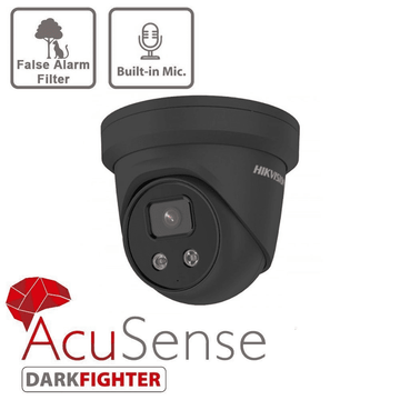 4MP DS-2CD2346G2-IU AcuSense Hikvision Grey Outdoor IR Fixed Turret Network Camera