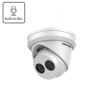 4MP DS-2CD2343G0-IU EasyIP 2.0 plus Microphone Fixed Turret