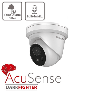 4MP DS-2CD2346G2-IU AcuSense Hikvision Outdoor IR Fixed Turret Network Camera