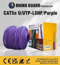 Rhino Guard CAT5E U/UTP-LSHF/PURPLE 305M Purple CAT5e UTP LSHF Cable (Offer)