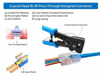 RJ45 Passthrough Crimptool - Crimping Tool