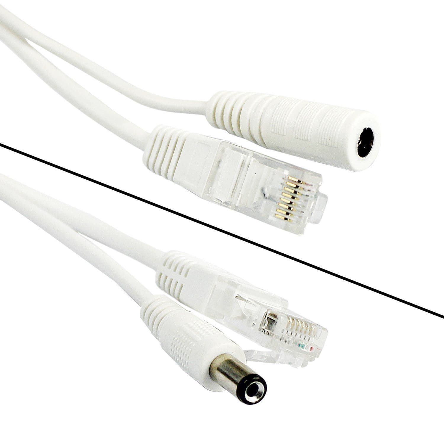 Passive Power Over Ethernet Adapter Injector Extractor Kit CAT5 injector and extractor poe adapter