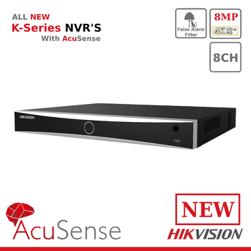 12MP DS-7608NXI-K2/8P AcuSense Series NVR 8 Channel NVR - Offer