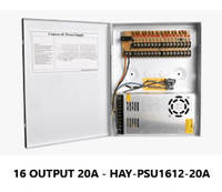 16 Way Boxed PSU 20A - POWER SUPPLY - AC/DC 12VOLT 20AMP (HAY-PSU1612-20A)