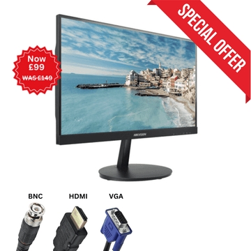 21.5 inch Hikvision DS-D5022FC-C Professional CCTV FHD Monitor with HDMI, VGA & BNC Ports (Offer)