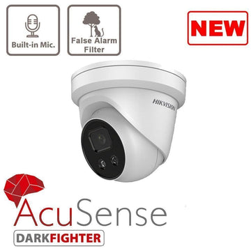 2MP DS-2CD2326G2-IU HD AcuSense Turret IP Surveillance Network Camera