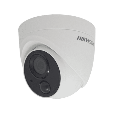 2MP DS-2CE71D8T-PIRLO Hikvision HD-TVI Analogue 2.8mm Fixed Lens PIR Turret Camera, 20m Smart IR