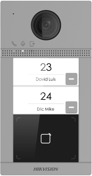 2MP DS-KV8213-WME1/SURFACE Hikvision Video Intercom w/ Mifare - 2 Button
