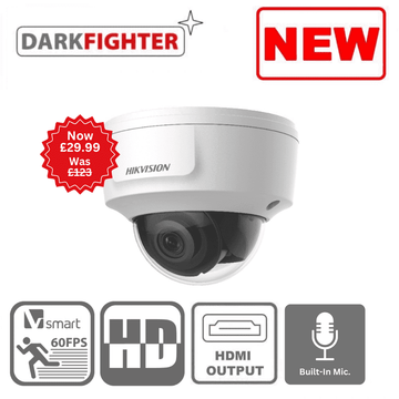 2MP Hikvision DS-2CD2125G0-IMS(2.8MM) + HDMI Fixed Dome Network Camera (Offer)