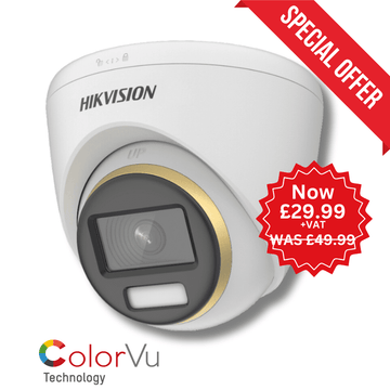 3K Hikvision DS-2CE72KF3T- 3K ColorVu Fixed Lens Turret Camera - 2.8MM (Offer)