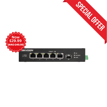 4-Port Hikvision DS-3T0306HP-E/HS 100M Unmanaged Hi-PoE Switch (Offer)