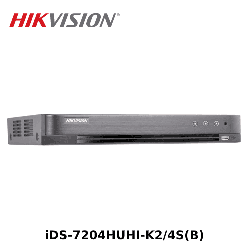 8MP Lite 4-Ch DVR - Hikvision iDS-7204HUHI-K2/4S(C) 1U H.265 AcuSense DVR
