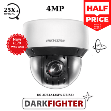 4MP Hikvision DS-2DE4A425IW-DE(S6) 25x Zoom Network IR PTZ Camera (Offer)