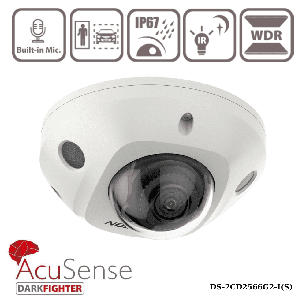 6MP Hikvision Fixed Lens Mini Dome Camera Wi