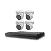 8MP HiLook by Hikvision ColorVu Built-in Mic IP CCTV Kit (4 IPC-T289H-MU, NVR-108MH-C/8P Kit-4004