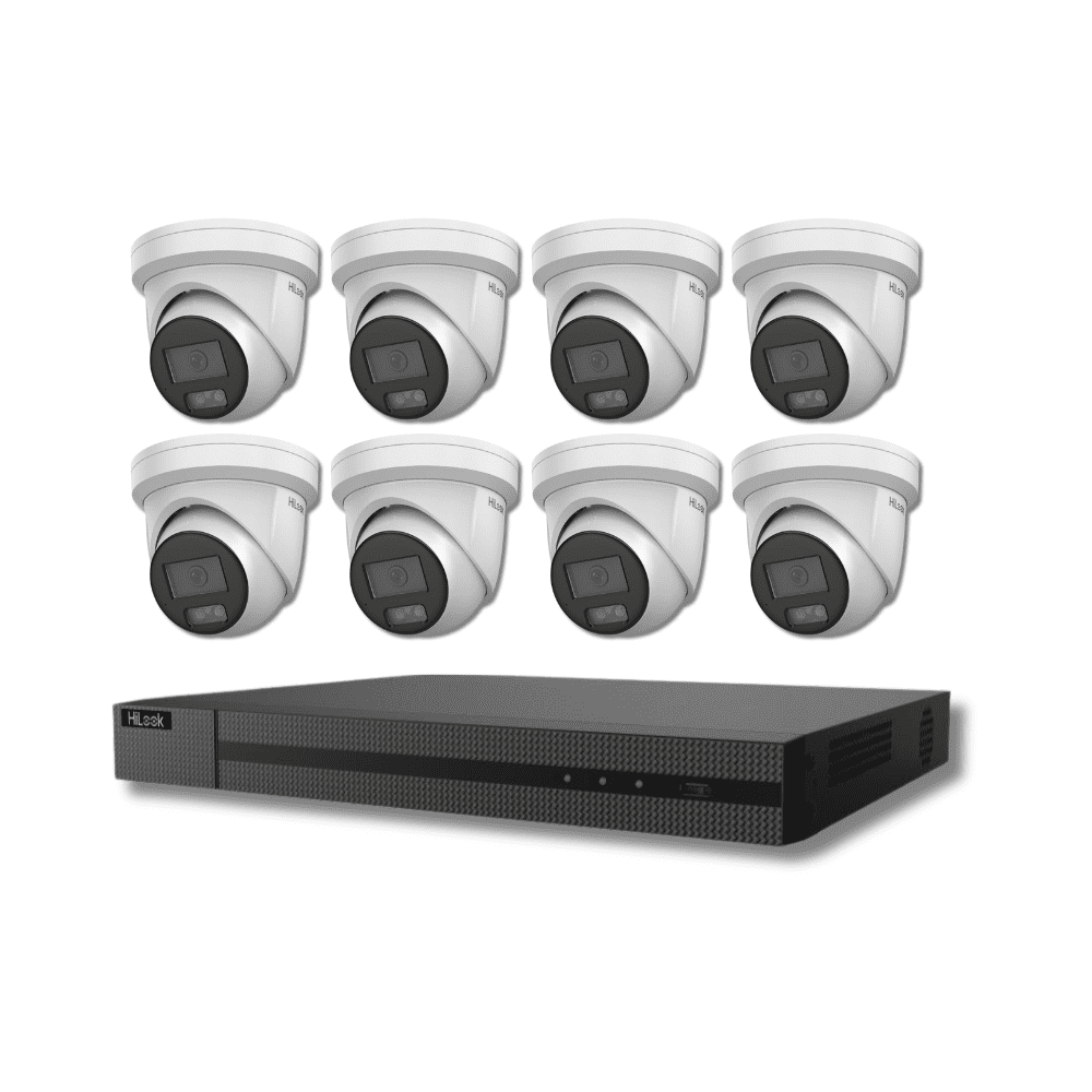 8MP HiLook by Hikvision IPC-T289H-MU ColorVu Built-in Mic 8 Camera 16 Channel NVR Kit (Offer)