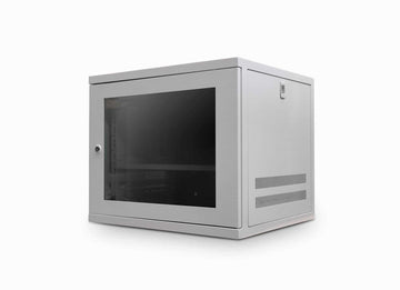 9U 550MM 19" Data Wall Cabinet W/ Shelf - Grey | 9U Cabinet CAB-W9U-EL550/G