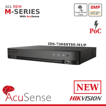 8MP IDS-7204HTHI-M1/P Hikvision 4ch AcuSense Turbo HD M-Series DVR