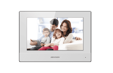 DS-KH6320-WTE2-W WHITE Two-Wire Indoor Station with Touch screen