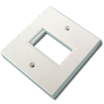 Faceplate 1 Port 86 x 86mm Single Port Low Profile for RJ45 Modules