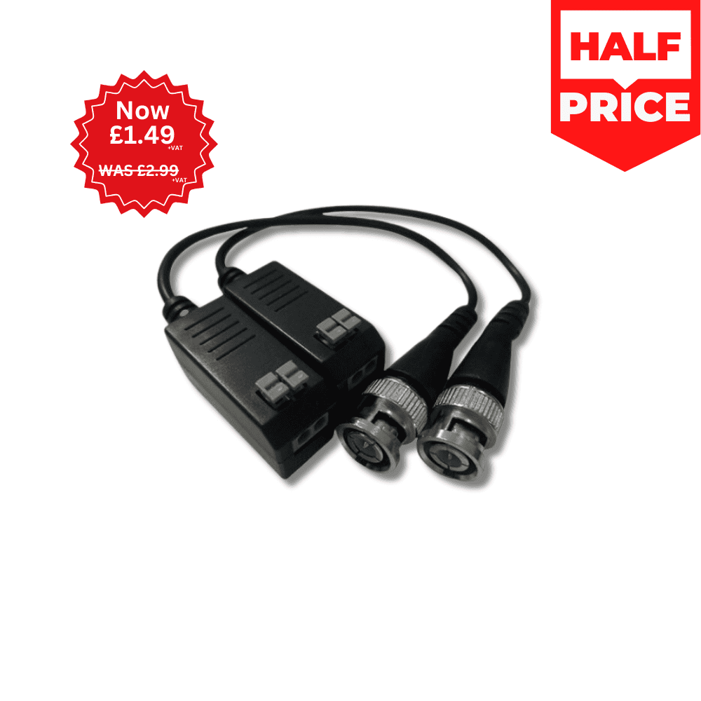 Hikvision DS-1H18S/E Balun, Unshielded Twisted Pair (UTP), 2-Pieces