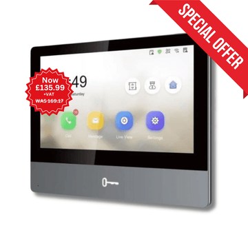 Hikvision DS-KH8350-WTE1 IP Video Intercom Ultra Indoor Station with 7-Inch Touch Screen (Offer)