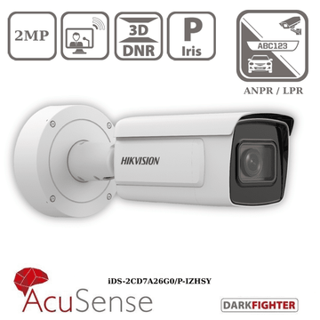HIKVISION IDS-2CD7A26G0/P-IZHSY(8-32MM) 2MP ANPR / LPR Motorized Varifocal Bullet Network Camera
