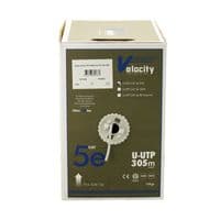 Internal - Cat5e U-UTP 24AWG 4 Pair Grey PVC Velocity 107-0032 305M Cat5