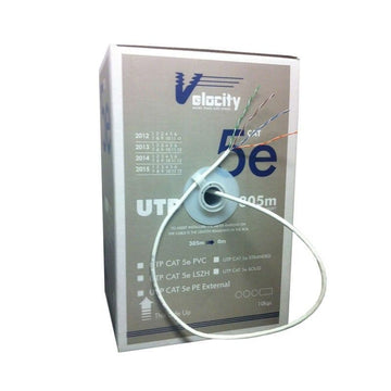 Internal Low-Smoke Cat5e U-UTP 24AWG 4 Pair LSZH Velocity - 107-0062 305m Cat5