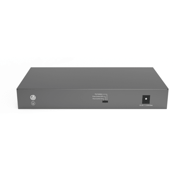 RG-ES206GC-P 6-Port Gigabit Smart POE Switch, including 4 PoE/POE+ Ports, Desktop Steel Case