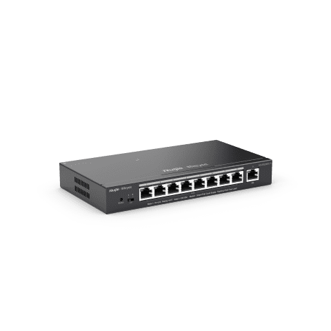 RG-ES210GC-LP 10-Port Gigabit Smart Cloud Managed POE Switch, 8 PoE/POE+ Ports, 70W with 2 Gigabit R
