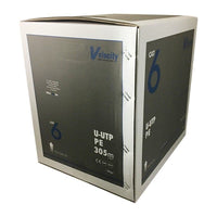 External Cat6 U-UTP 4 Pair Duct Grade Black Velocity - 107-0044 305M Cat6