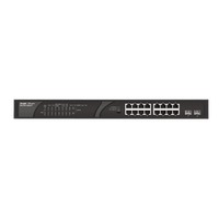 RG-ES118GS-P 16xGigabit PoE/PoE+ Port (247W) and 02xSFP Uplik Port, Unmanaged Rack Steel Case Switch