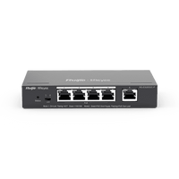RG-ES205GC-P 5-Port Gigabit Smart POE Switch, 5 x RJ45 Ports including 4 PoE/POE+ Ports, Desktop Ste