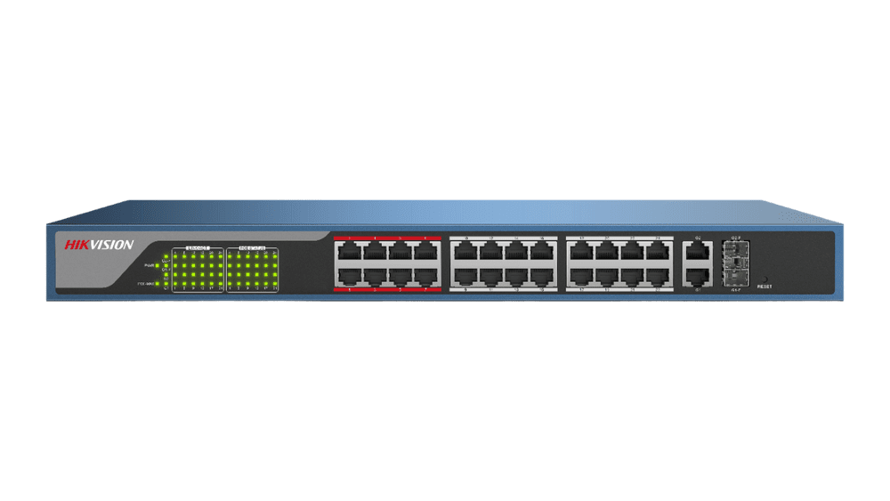 24-Port DS-3E1326P-E Web-managed PoE Switch 10/100 Mbps