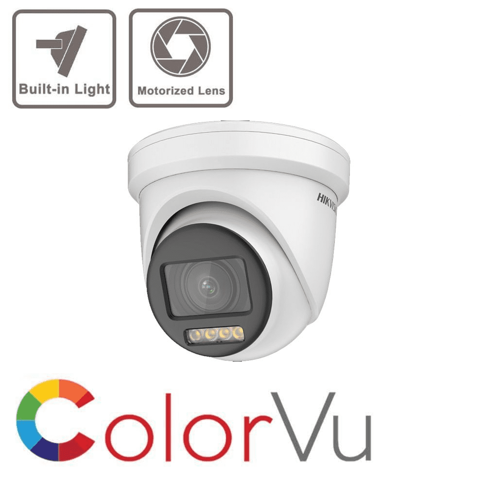 2MP DS-2CE79DF8T-AZE ColorVu PoC Motorized Varifocal Turret