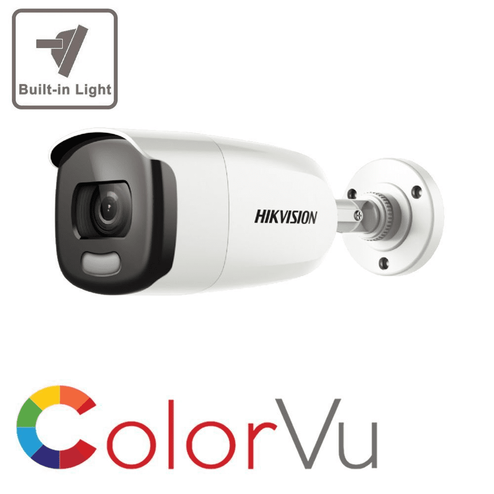 2MP Hikvision DS-2CE12DFT-F(3.6MM) ColorVu Bullet Camera Lens, 40m White Light Distance