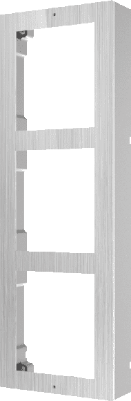 3 Gang Surface Mounting Bracket for Modular Intercom Hikvision DS-KD-ACW3/S Stainless Steel