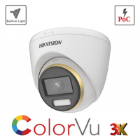 3K Hikvision DS-2CE72KF3T-E(2.8mm) - UK 3K ColorVu PoC Fixed Turret Camera (Offer)