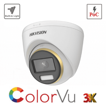 3K Hikvision DS-2CE72KF3T-E(2.8mm) - UK 3K ColorVu PoC Fixed Turret Camera (Offer)