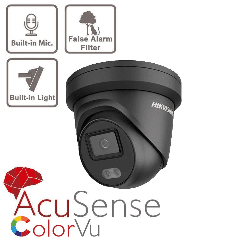 4MP DS-2CD2347G2-LU/B ColorVu Fixed Turret Network Camera 2.8MM