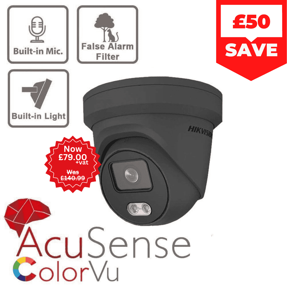 4MP DS-2CD2347G2-LU/G(2.8MM) Grey ColorVu Fixed Turret Network Camera (Offer)