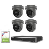 4MP Hikvision Colorvu CCTV KIT - 4 DS-2CD2347G2-LU/G(2.8MM) & 8 Channel DS-7608NXI-K1/8P NVR (Offer)