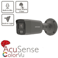 4MP Hikvision DS-2CD2047G2-LU/G(2.8mm) ColorVu Mini Bullet Mic 8 Grey Camera & 8Ch NVR IP Kit(Offer)