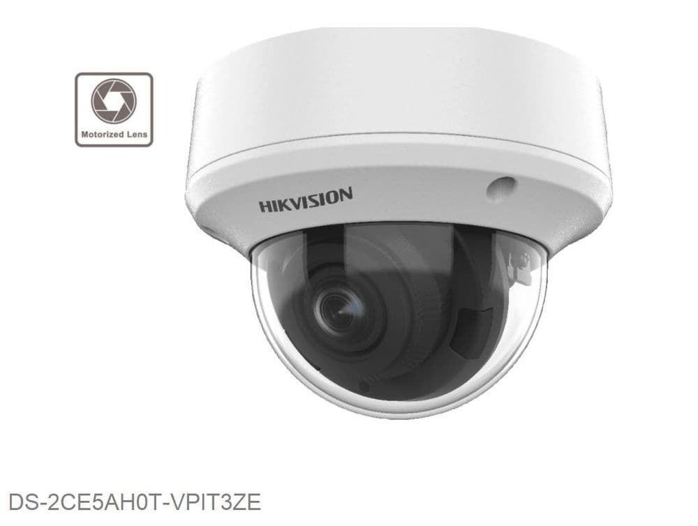 5MP DS-2CE5AH0T-VPIT3ZE HIKVISION -Motorised varifocal lens EXIR POC dome camera