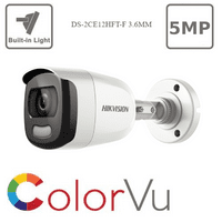 5MP Hikvision DS-2CE10HFT-F(3.6MM) ColorVu bullet 20M White Light IP67 (Offer)