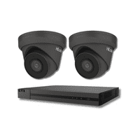 5MP HiLook by Hikvision IPC-T250H-MU Metal Base Built-In Mic 2 Camera & 4 Channel NVR Kit (Offer)