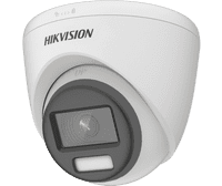 8MP 4K DS-2CE72UF3T-E ColorVu POC Fixed Turret Camera 40M With Light - TVI - White