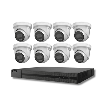 8MP HiLook by Hikvision IPC-T289H-MU ColorVu Built-in Mic 8 Camera 16 Channel NVR Kit (Offer)